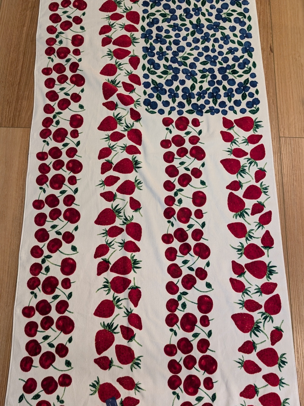 Cynthia Rowley Red Strawberry Print Beach Towel